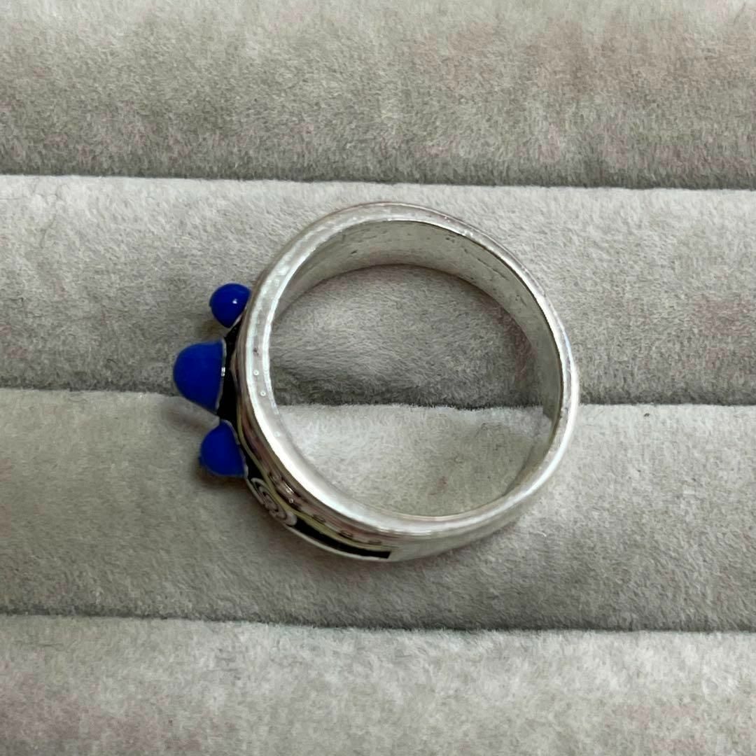 指輪　レディース　ボヘミアン　パンク　ビーズ　ギフト　海外　ブルー 大人　ハワイ レディースのアクセサリー(リング(指輪))の商品写真