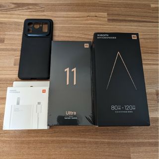 シャオミ(Xiaomi)のXiaomi Mi 11 Ultra本体 8G+256G ブラック(スマートフォン本体)