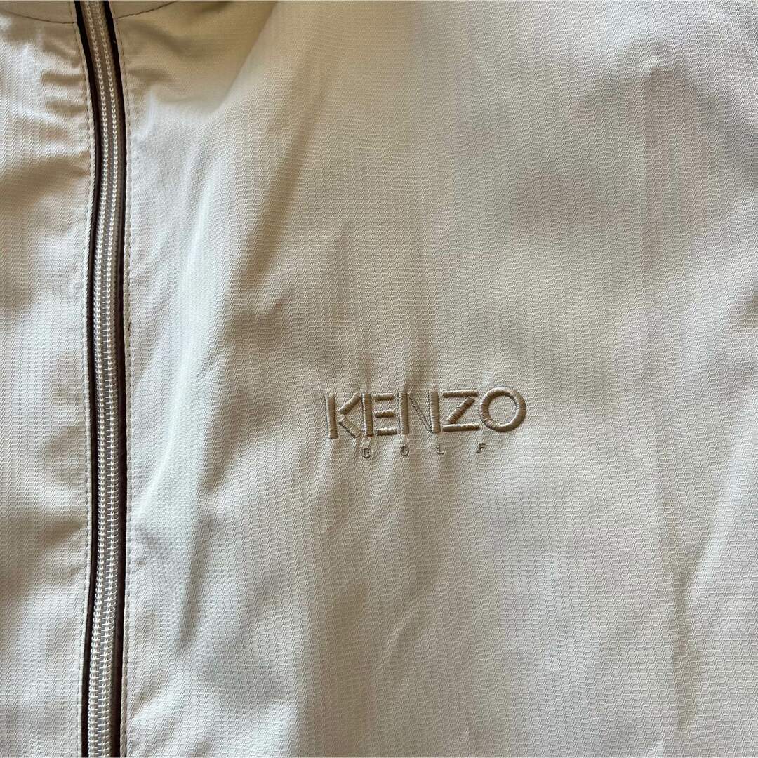 KENZO(ケンゾー)の【美品】KENZO GOLF ナイロンベスト　ベージュ　2 ゴルフウェア スポーツ/アウトドアのゴルフ(ウエア)の商品写真