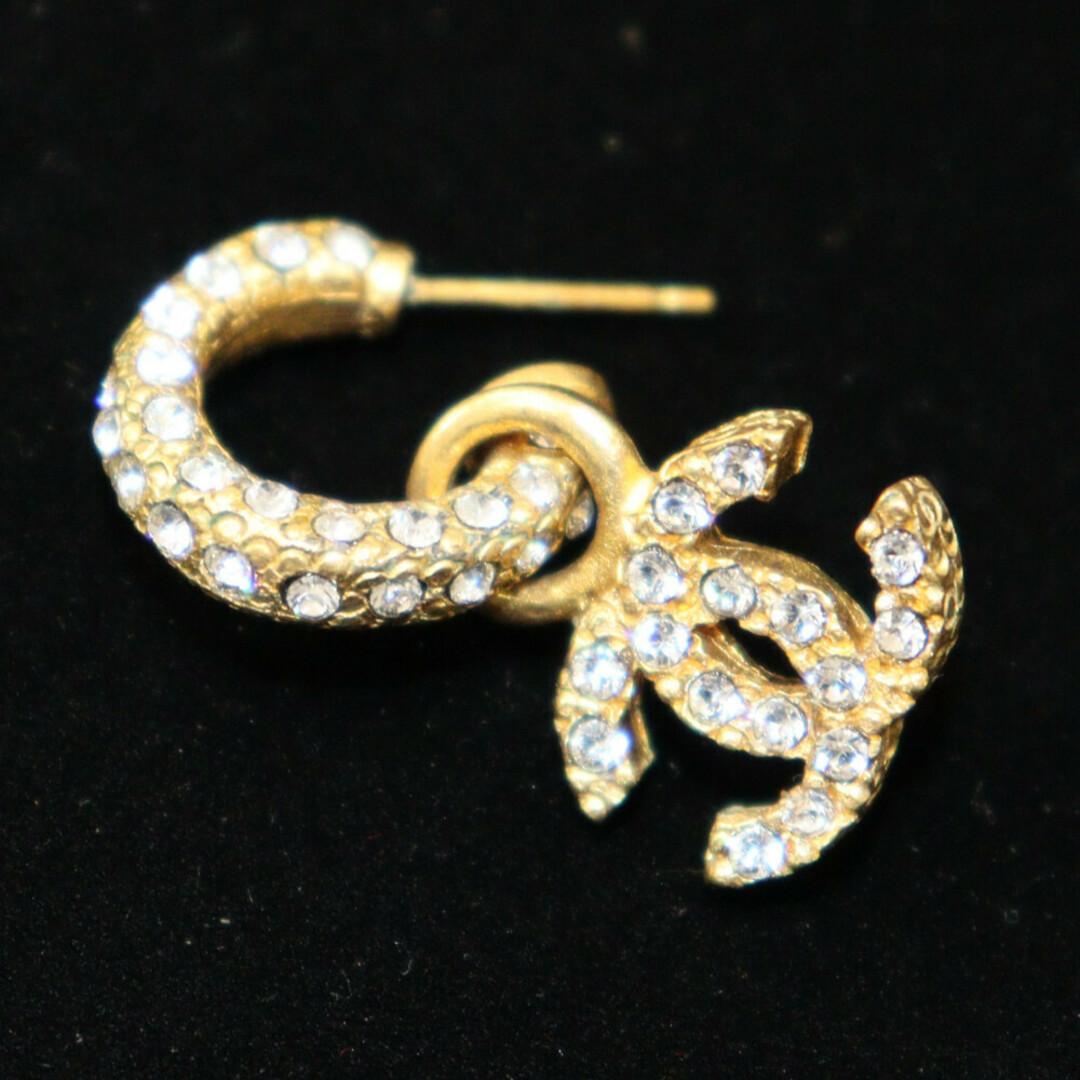 CHANEL - CHANEL シャネル ココマークフルラインストーンピアス CHANEL - CHANEL シャネル ココマークフルラインストーンピアス