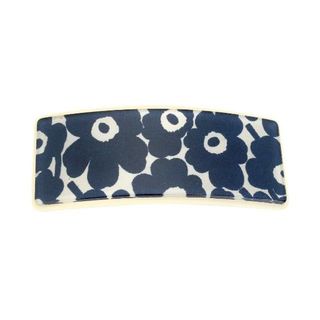 マリメッコ(marimekko)の新品 マリメッコ Marimekko バレッタ ピックイネン ウニッコ ワイドバレッタ ダークブルー/オフホワイト(バレッタ/ヘアクリップ)