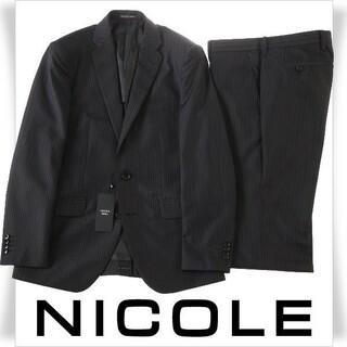 新品　NICOLE ニコル　スーツ　セットアップ　サイズ48 Ｌ　黒　ブラック
