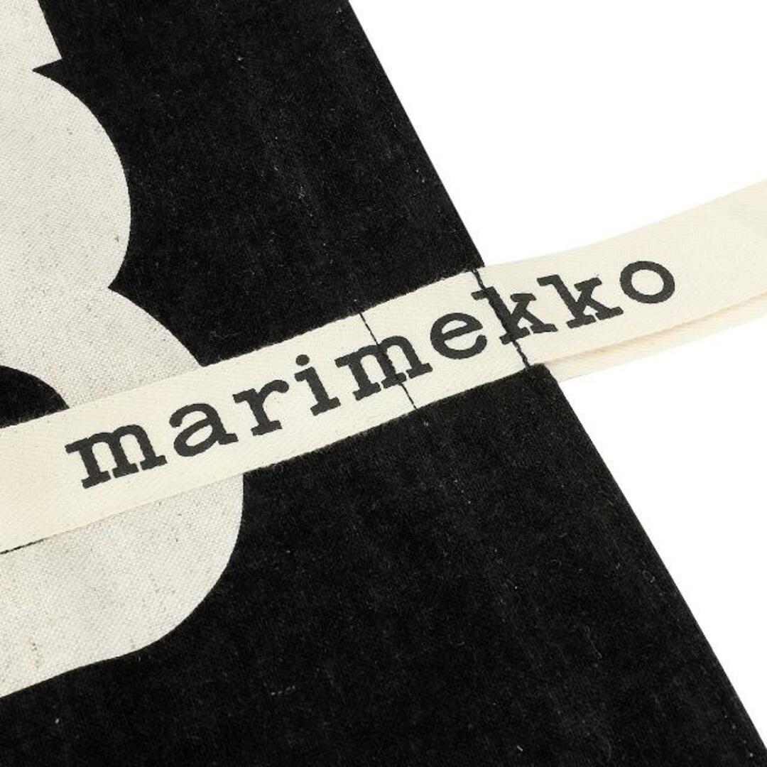 新品 マリメッコ Marimekko トートバッグ キャリア ミディ マリメルキ ファブリックバッグ ブラック/ホワイト 7