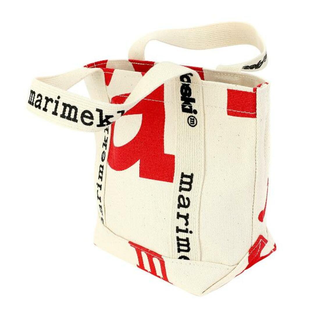 marimekko(マリメッコ)の新品 マリメッコ Marimekko トートバッグ キャリア ミニ マリメルキ コットン/レッド レディースのバッグ(トートバッグ)の商品写真