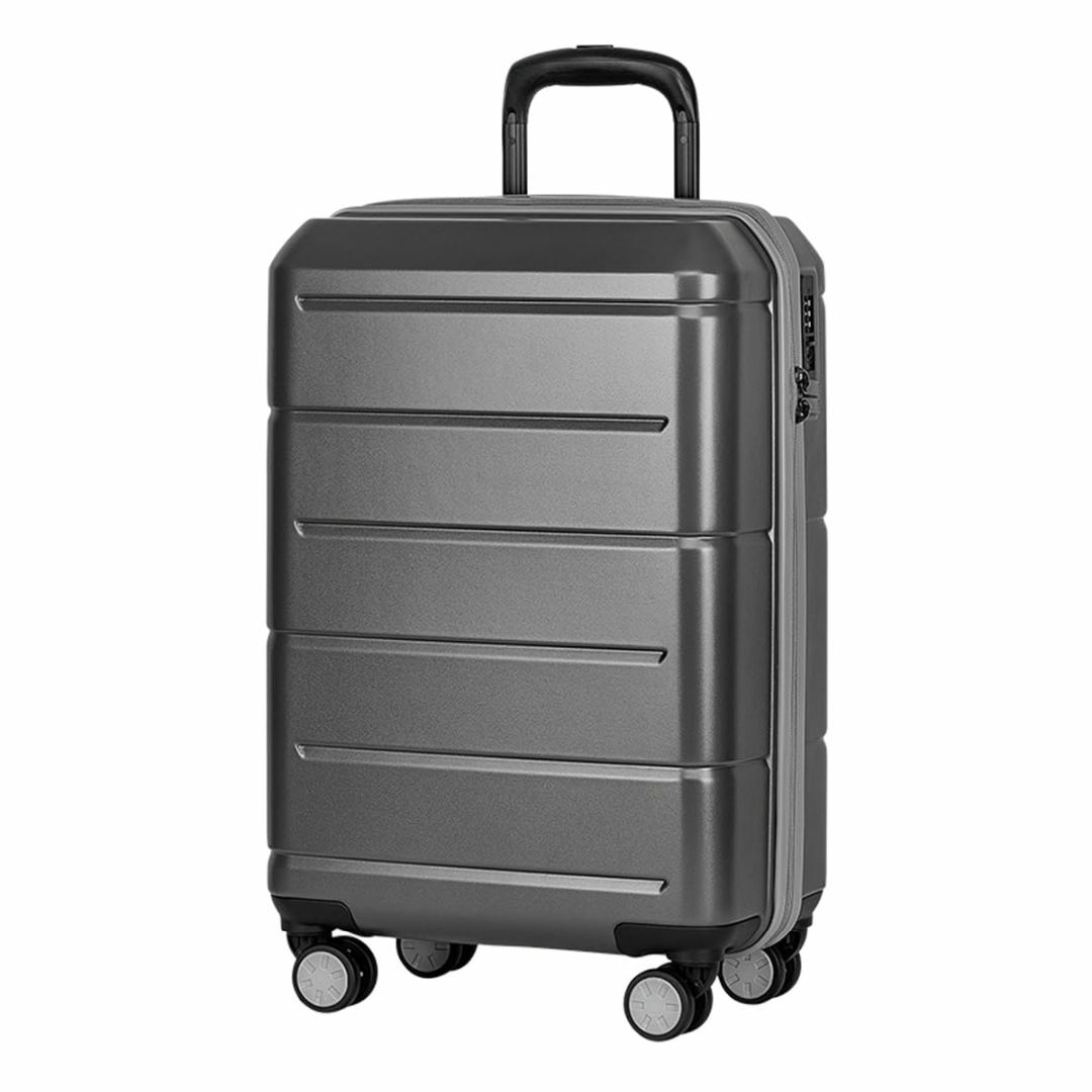 【色: Gray】[CXXQ] スーツケース 大容量 キャリーケース Mサイズ