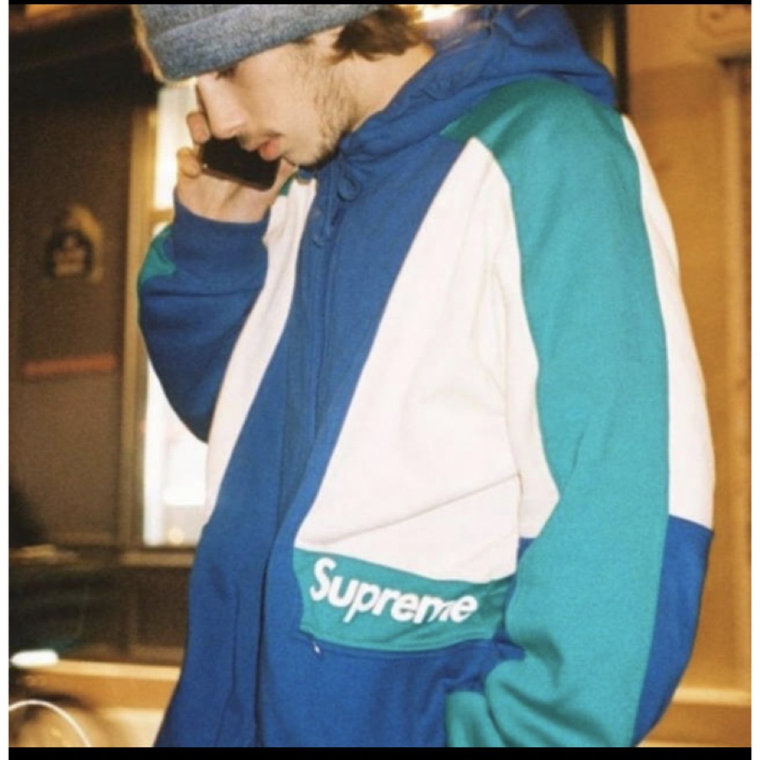 Supreme - color blocked zip up hooded sweatshirt の通販 by 噂の ...