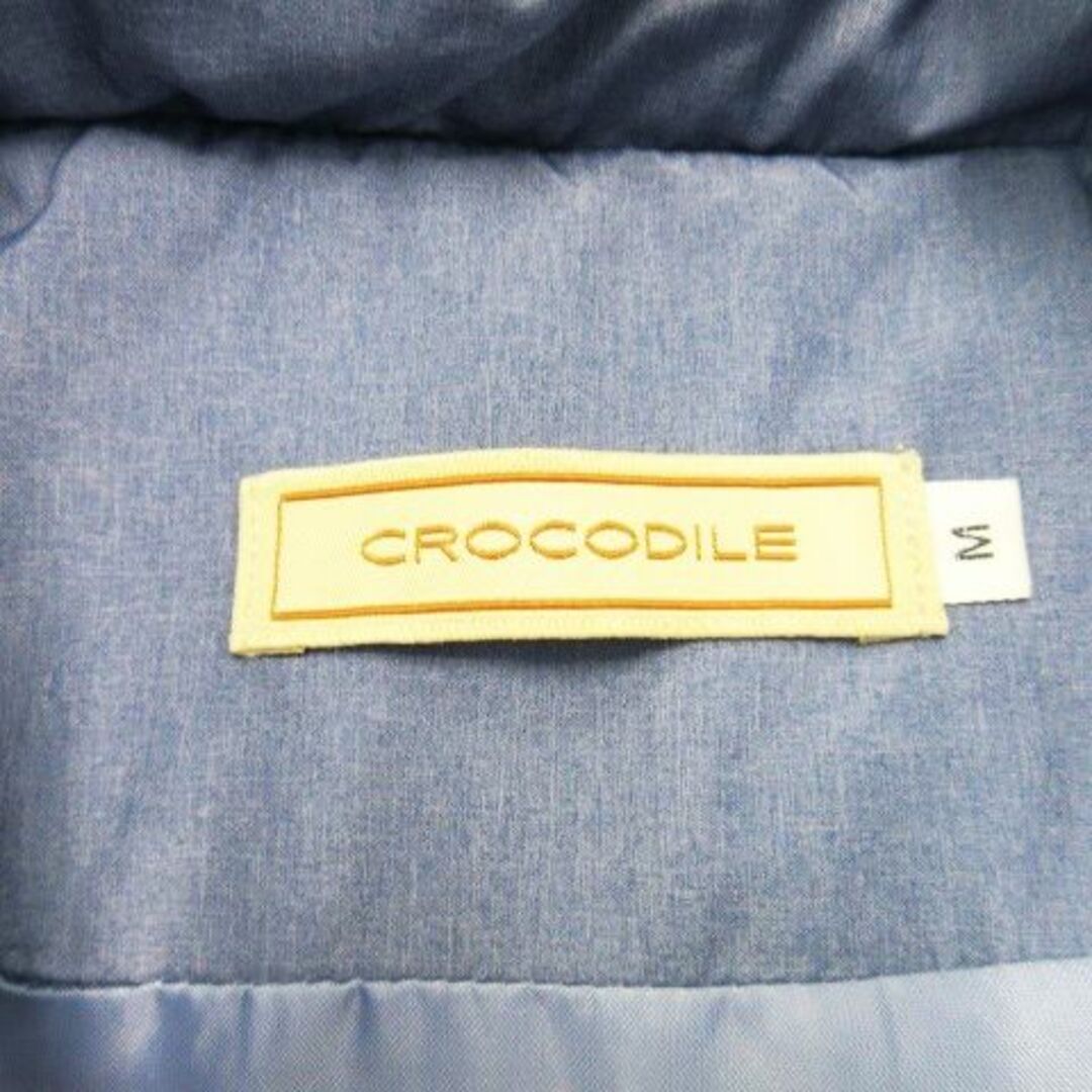 Crocodile(クロコダイル)のクロコダイル 中綿スタンドカラージャケットベスト M 青 231024CK6R レディースのジャケット/アウター(ダウンベスト)の商品写真