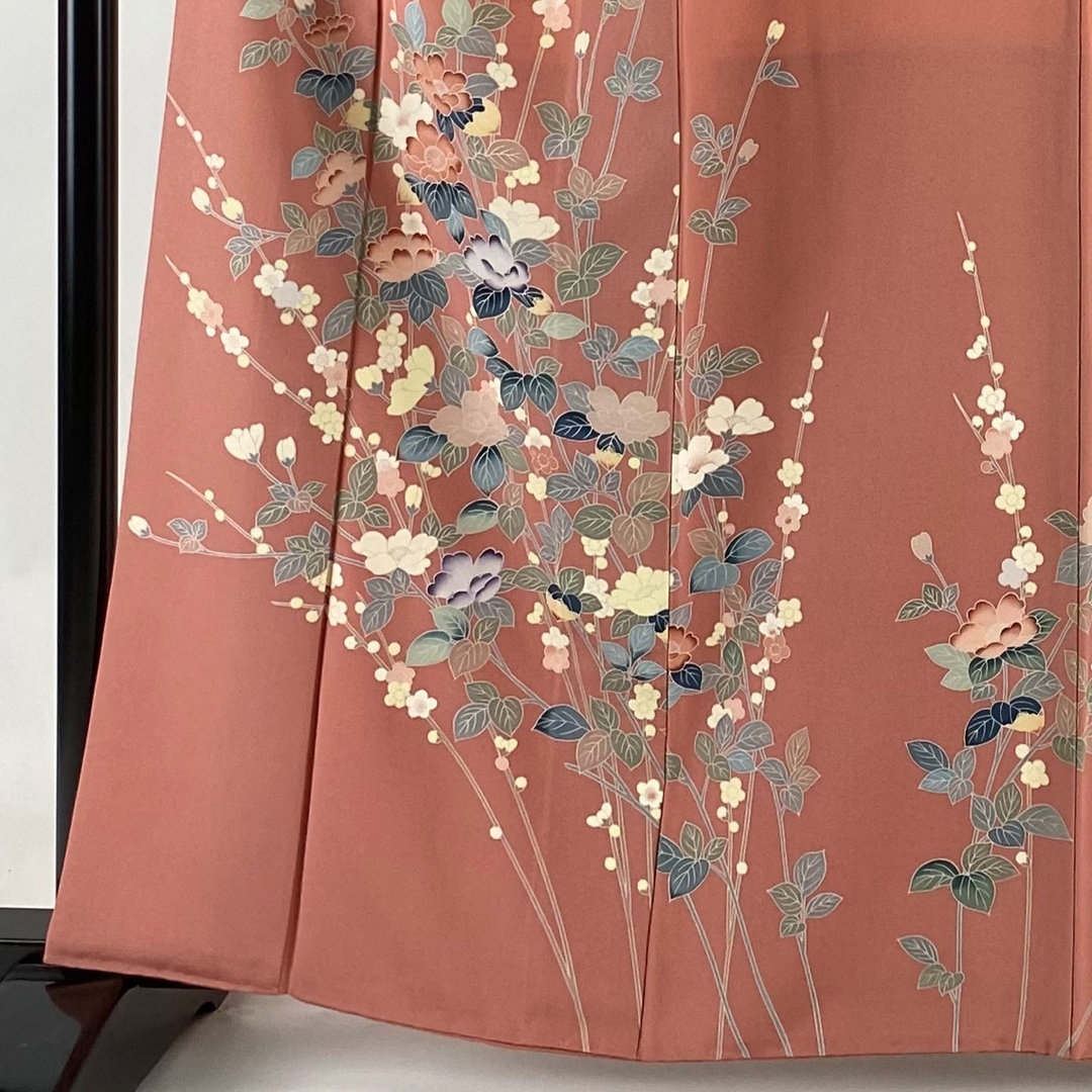 訪問着 身丈160cm 裄丈62cm 正絹 秀品 【中古】