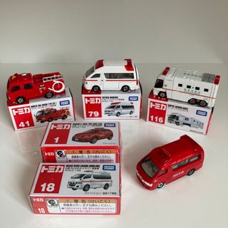 タカラトミー(Takara Tomy)のトミカ　消防車　救急車　6台セット(ミニカー)