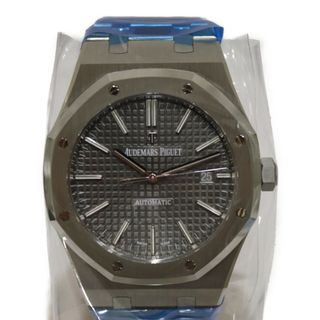 【OH・P済】AUDEMARS PIGUET　オーデマピゲ　ロイヤルオーク　オートマティック　15400ST.OO.1220ST.04　デイト　SS　グレー　メンズ　腕時計【中古】松前R56店(腕時計(アナログ))