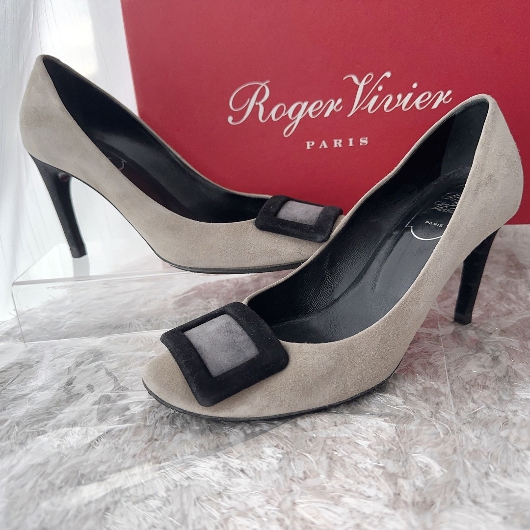 ROGER VIVIER(ロジェヴィヴィエ)のRoger Vivier ロジェヴィヴィエ　サンダル　パンプス　ハイヒール　美品 レディースの靴/シューズ(ハイヒール/パンプス)の商品写真