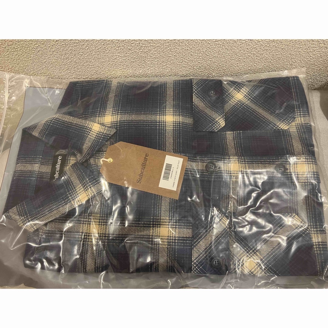 SC SUBCULTURE OMBRE CHECK SHIRT / BLUE メンズのトップス(シャツ)の商品写真