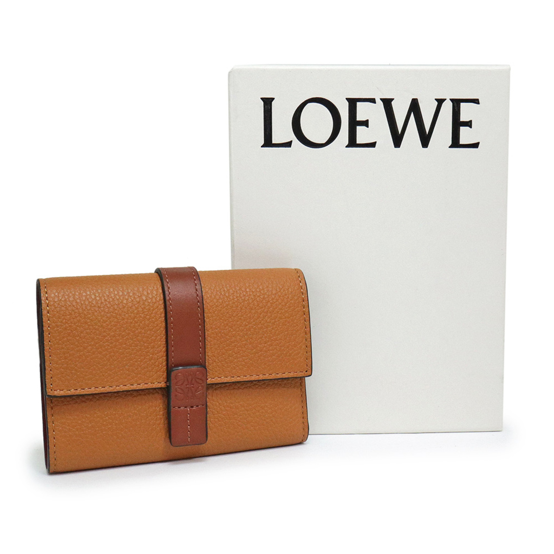 新品  LOEWE ロエベ 三つ折り財布  茶色