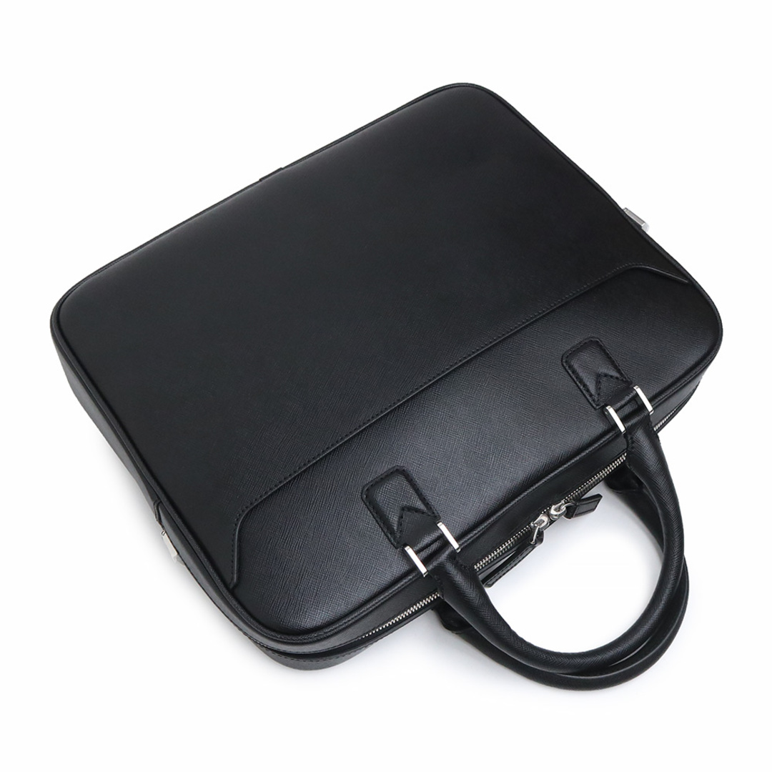 モンブラン サルトリアル ドキュメントケース 2WAY ショルダー ハンドバッグ ビジネスバッグ ブリーフケース 書類鞄 斜め掛け カーフスプリット レザー ブラック 黒 シルバー金具 MB116756 MONTBLANC（未使用　展示品）