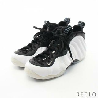 ナイキ(NIKE)のAIR FOAMPOSITE ONE エア フォームポジット ワン スニーカー レザー ホワイト ブラック(スニーカー)