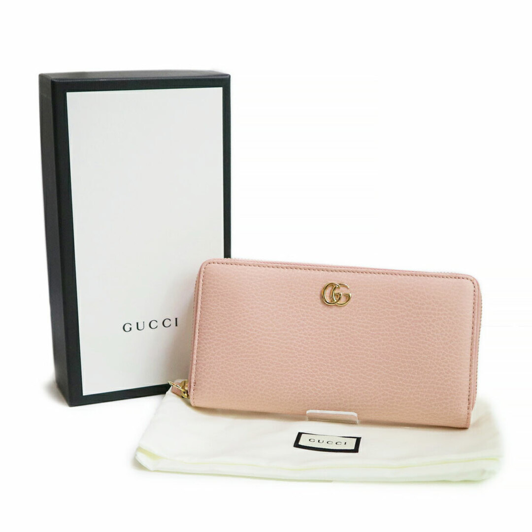 Gucci - グッチ GGマーモント ジップアラウンドウォレット ラウンド