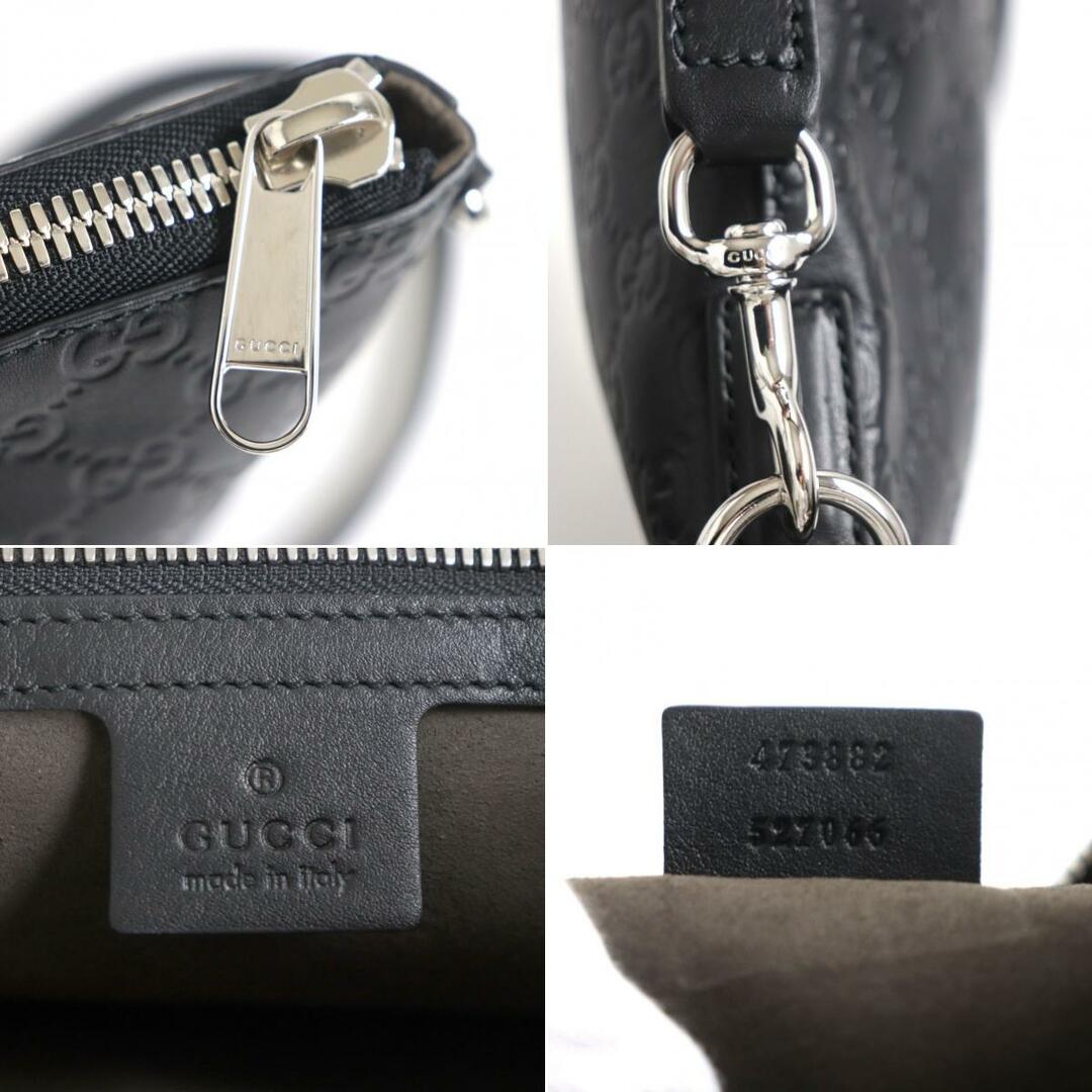 Gucci - 極美品▽GUCCI グッチ 473882 GG シマ レザー ショルダー