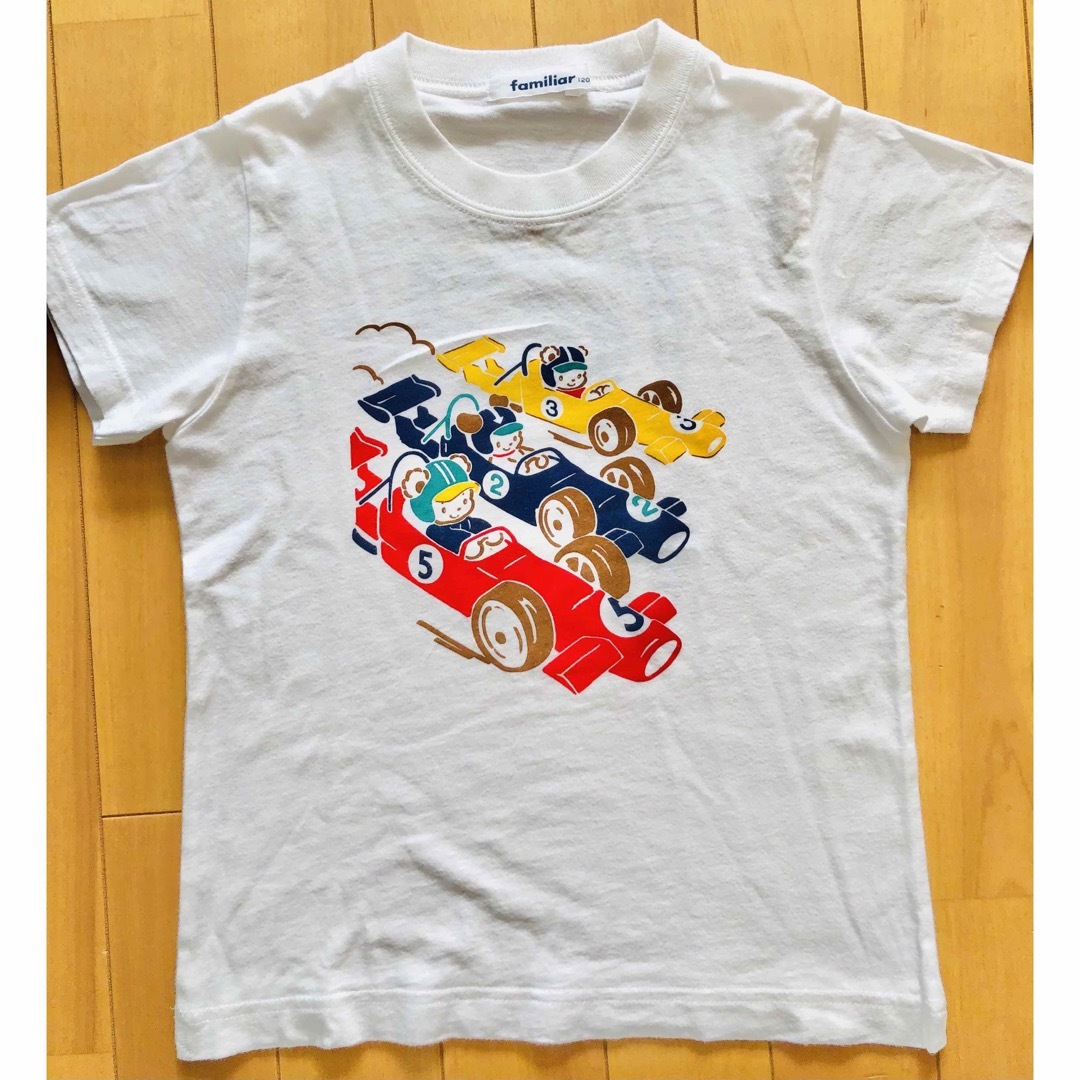 familiar(ファミリア)のファミリア　Tシャツ2枚　半ズボン1枚　セット売り　まとめ売り キッズ/ベビー/マタニティのキッズ服男の子用(90cm~)(Tシャツ/カットソー)の商品写真