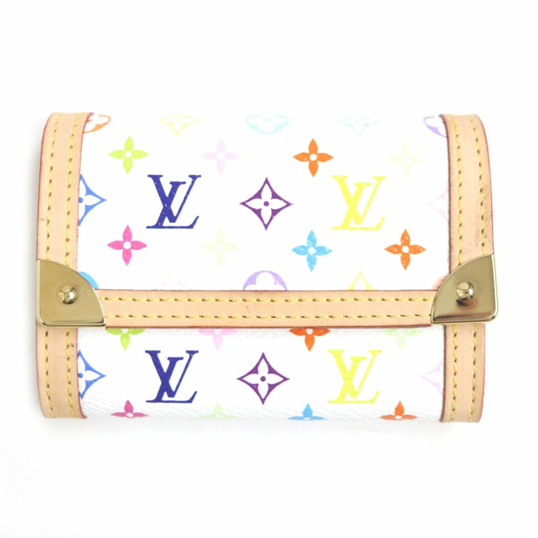 極美品▼LOUIS VUITTON ルイヴィトン M92657 ポルトモネ プラ モノグラム マルチカラー ゴールド金具 コインケース/財布 仏製 保存袋付き　p05-st30321-503