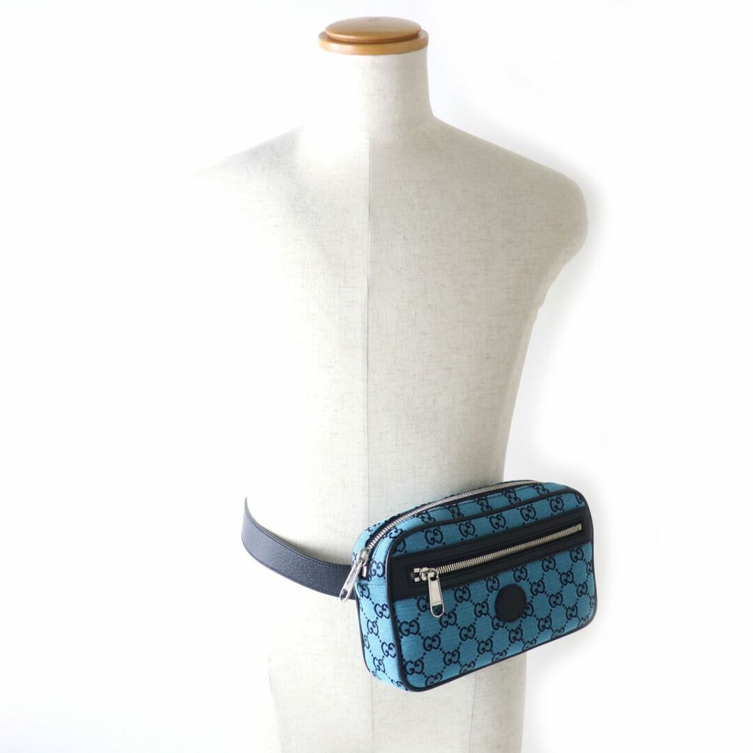 Gucci - 未使用品▽GUCCI グッチ 658657 GGキャンバス×レザー ベルト