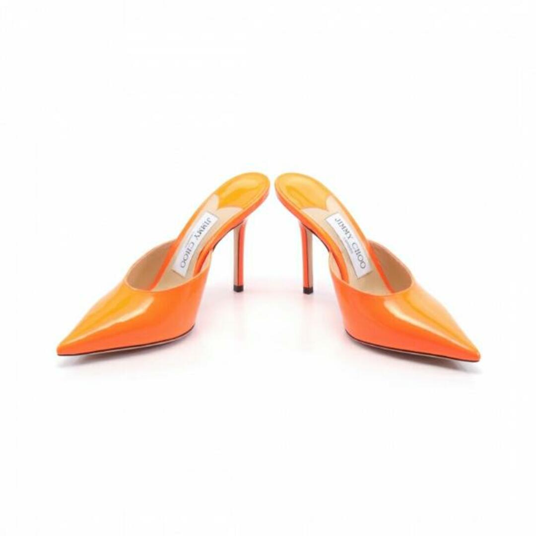 JIMMY CHOO(ジミーチュウ)のRAV 100 ポインテッドトゥ パンプス エナメル オレンジ レディースの靴/シューズ(ハイヒール/パンプス)の商品写真