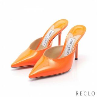 ジミーチュウ(JIMMY CHOO)のRAV 100 ポインテッドトゥ パンプス エナメル オレンジ(ハイヒール/パンプス)