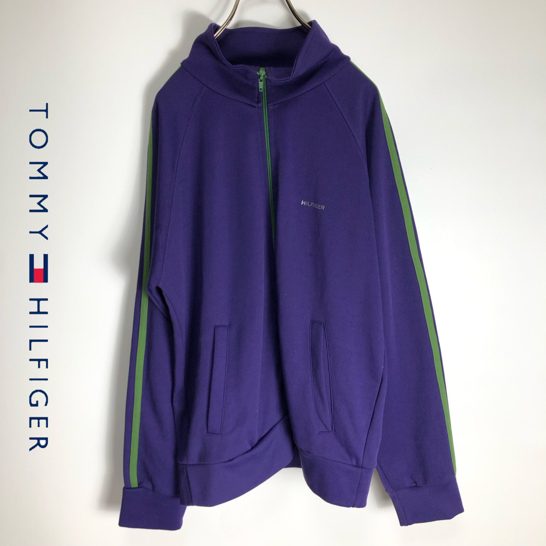 TOMMY HILFIGER(トミーヒルフィガー)のTOMMY HILFIGER トミーヒルフィガー  トラックジャケット　ジャージ メンズのトップス(スウェット)の商品写真