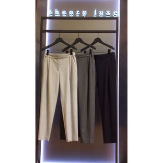 Theory luxe - theory luxe ウールサキソニータックパンツ テーパード ...