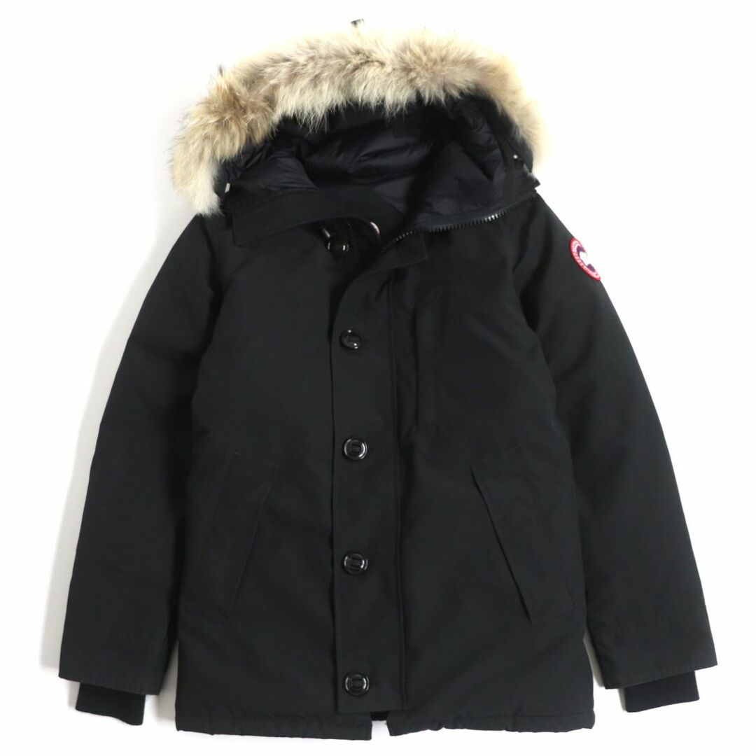 美品▼カナダグース 3426MA CHATEAU PARKA FF ファー・フード付き WZIP シャトゥパーカー/ダウンジャケット 黒 S メンズ カナダ製 正規品　p12-st30328-174