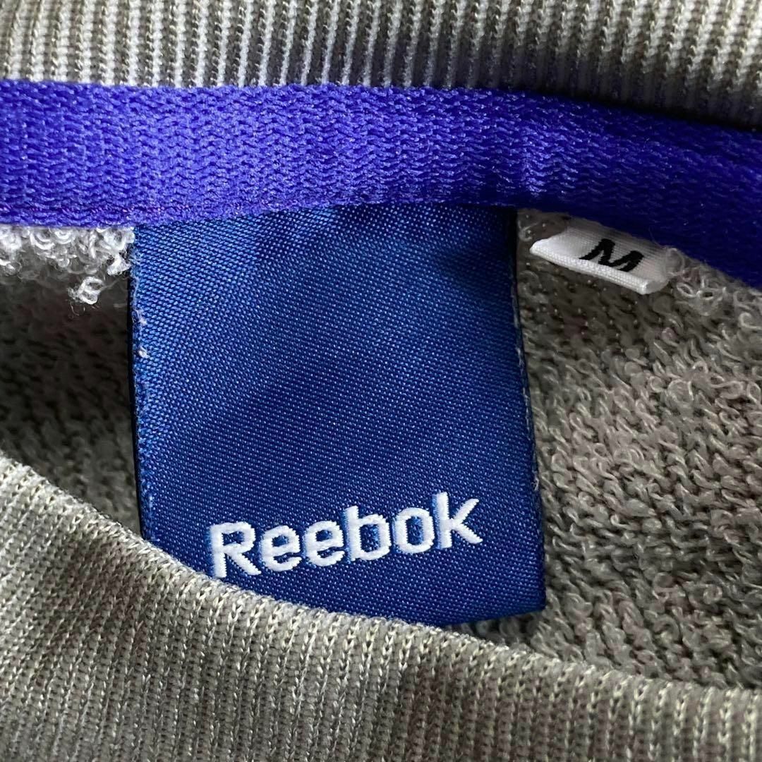 Reebok(リーボック)の【Reebok】　刺繍ロゴダウンショルダースウェット　M　古着ストリート 美品 レディースのトップス(トレーナー/スウェット)の商品写真