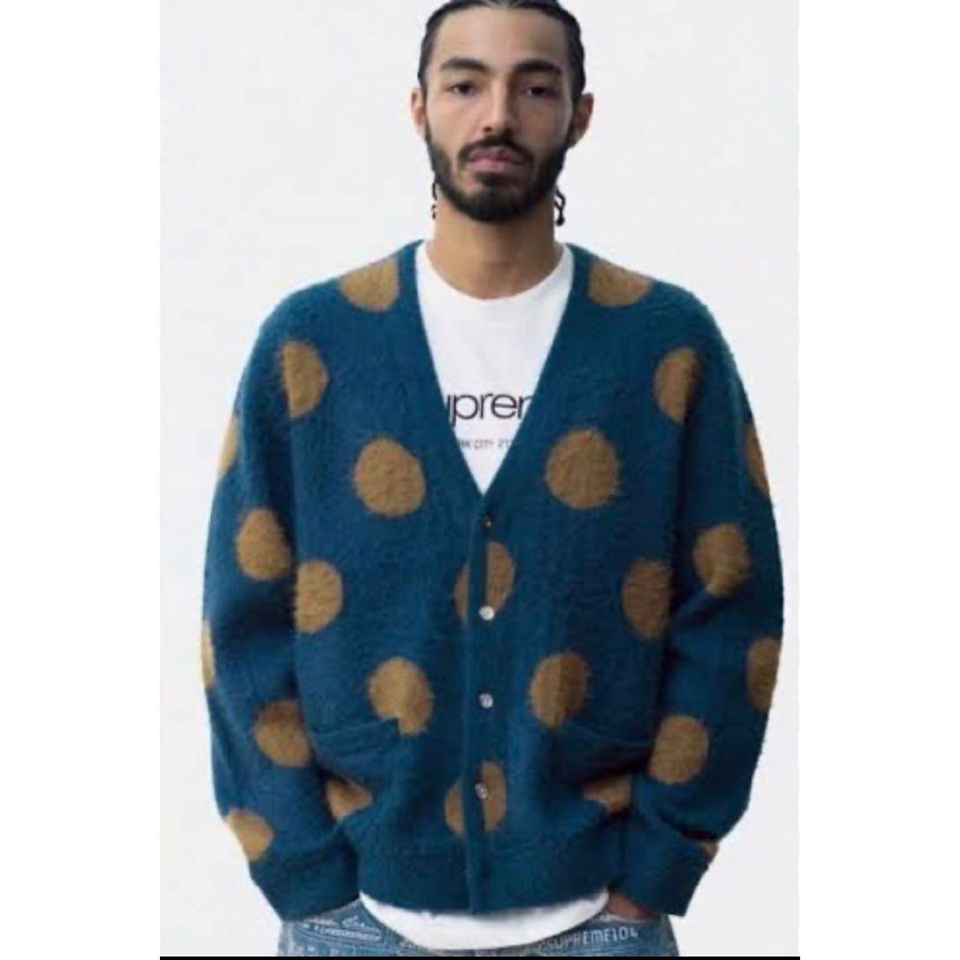 Supreme - Brushed Polka Dot Cardigan