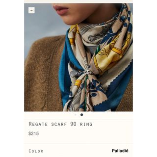 Hermes - エルメス スカーフリング レガット シェーヌダンクル タグ