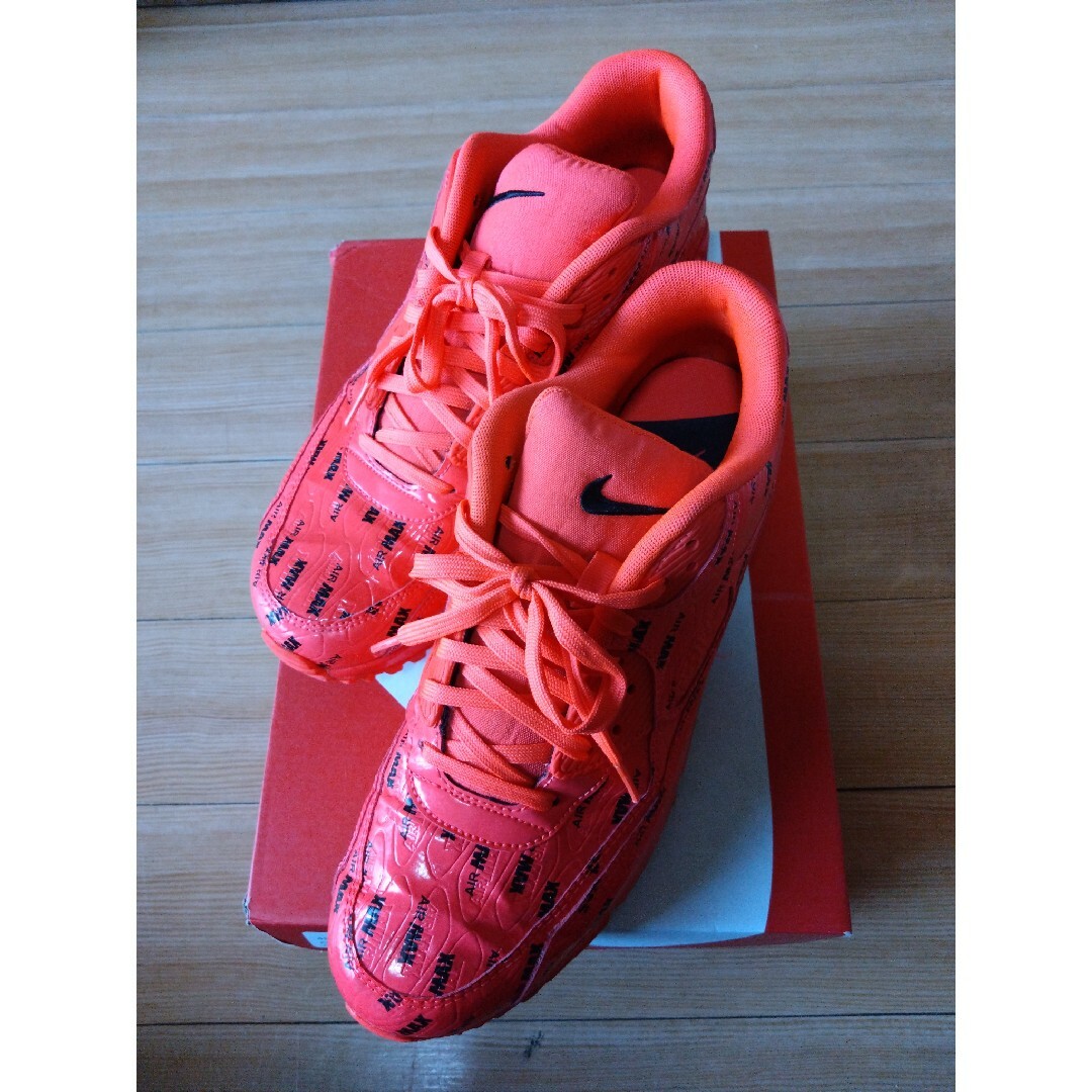 靴/シューズNIKEナイキ☆エアマックス90☆28cm☆ネオンカラー☆総柄