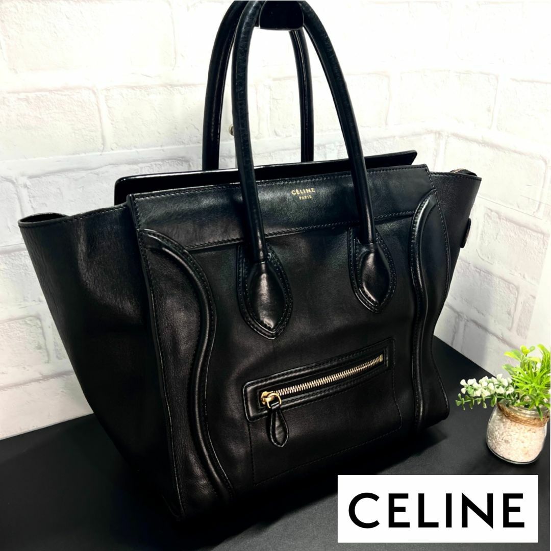 CELINE☆セリーヌ☆ラゲージミニショッパー☆ハラコレオパード柄☆限定品