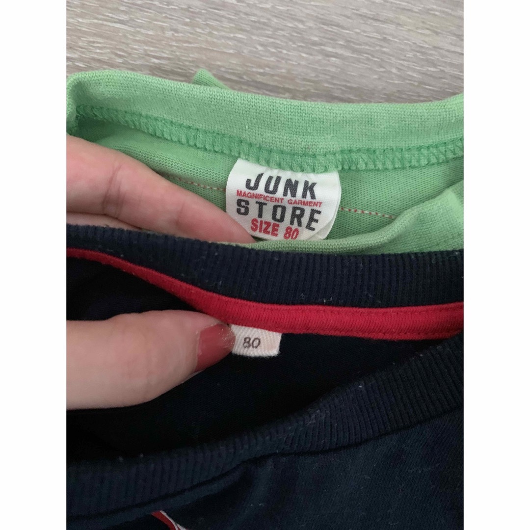 JUNK STORE(ジャンクストアー)の【80cm】JUNK STORE★イオン★Tシャツ2枚セット キッズ/ベビー/マタニティのベビー服(~85cm)(Ｔシャツ)の商品写真