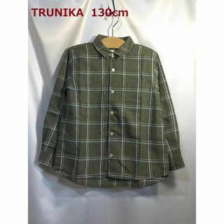 トラニカ(TRUNIKA)の＜№8059＞(130cm)★TRUNIKA(トラニカ)★チェックシャツ(ブラウス)