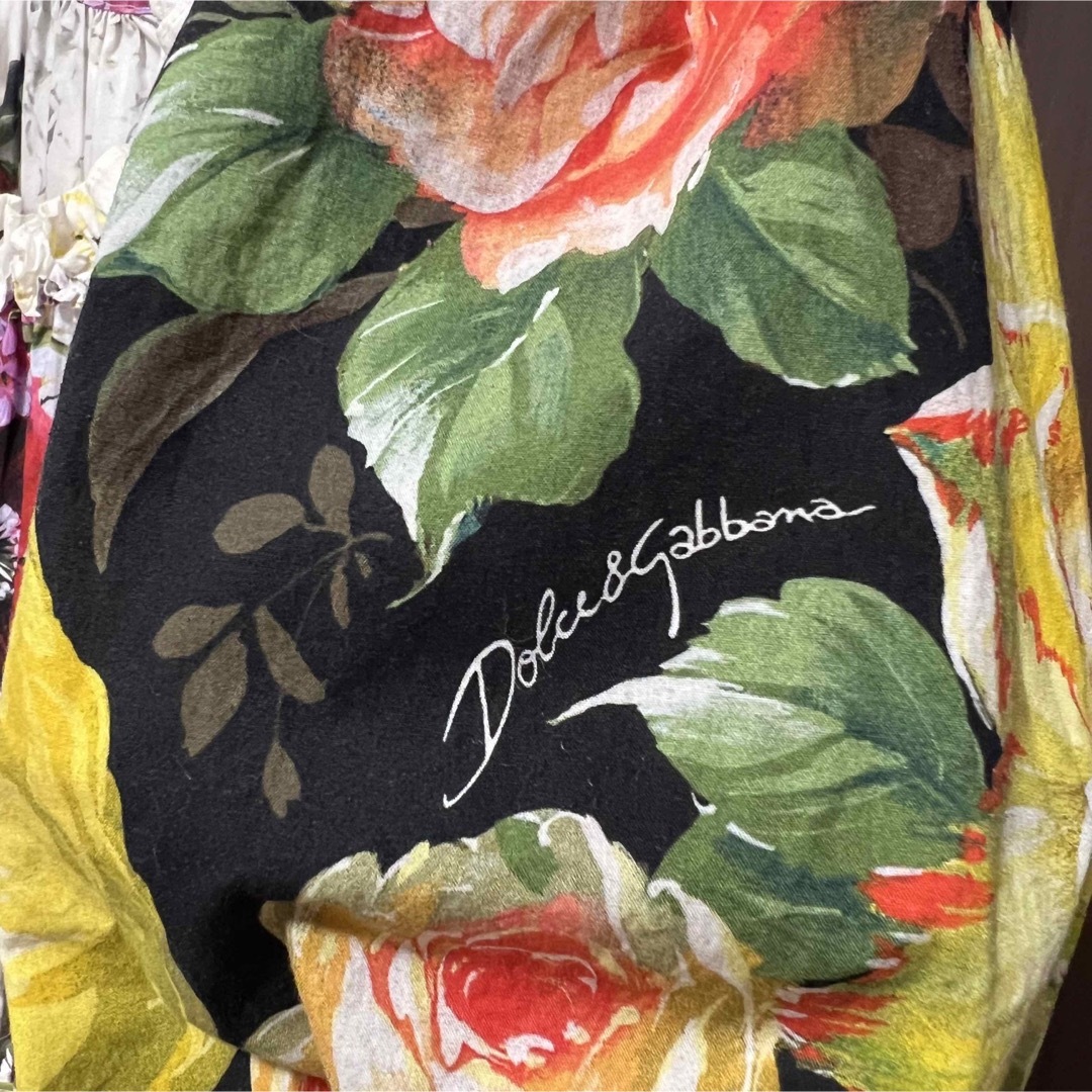 DOLCE&GABBANA(ドルチェアンドガッバーナ)のDOLCE＆GABBANA ドルチェ＆ガッバーナ ワンピース 花柄 美品 レディースのワンピース(ひざ丈ワンピース)の商品写真