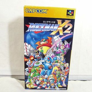 カプコン(CAPCOM)の新品同様　カプコン　スーパーファミコン　SFC　ロックマンX2　完品(家庭用ゲームソフト)