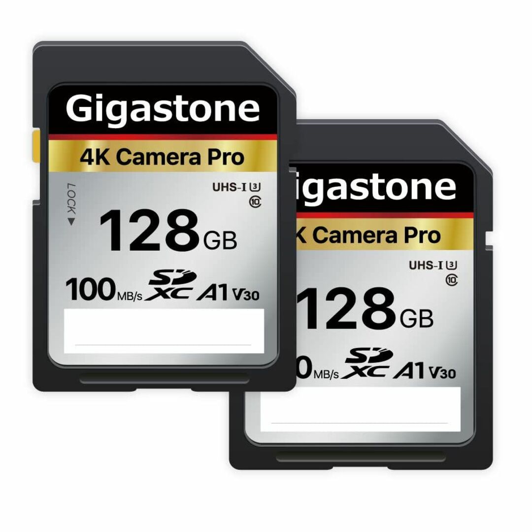 【色:128GBCameraPro2-Pack】Gigastone SDカード