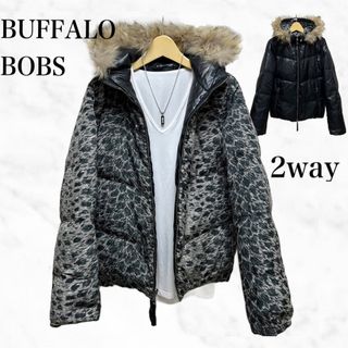 BUFFALO BOBS ダウンジャケット　ブラック　ラクーンファー　オシャレ