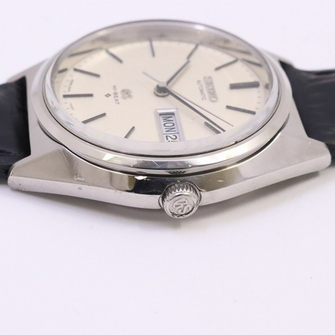 SEIKO グランドセイコー 56GS 1973年製 ハイビート 自動巻き メンズ 腕時計 白文字盤 社外ベルト 5646-7010 5
