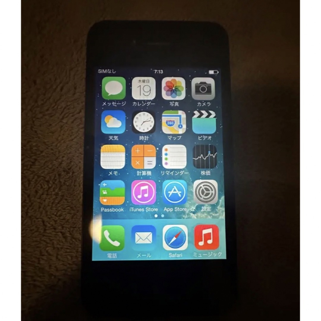 美品 iPhone 4 Black 16 GB Softbankスマートフォン/携帯電話