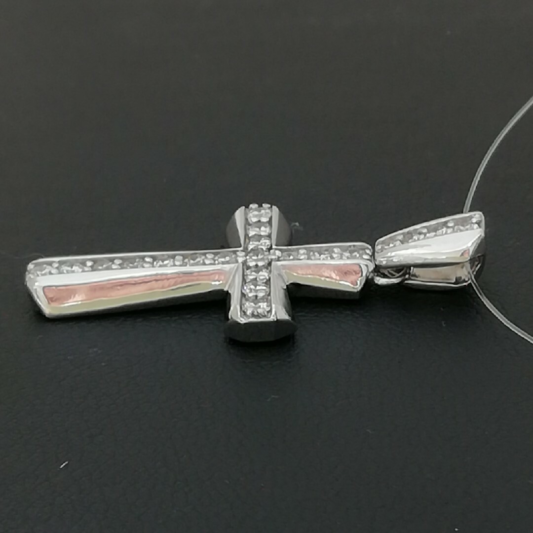 K18WG✝️ダイヤ0.50ct✨ペンダントトップ⚠️ クロスペンダントトップ ...