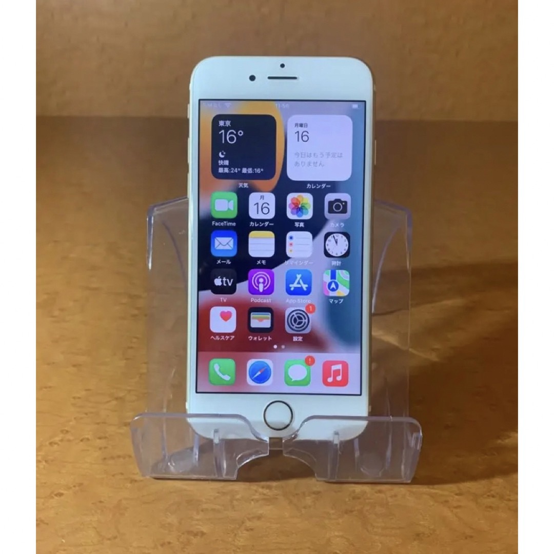 美品 iPhone 6s Gold 64GB SIMフリーバッテリー100％良品 スマホ/家電/カメラのスマートフォン/携帯電話(スマートフォン本体)の商品写真