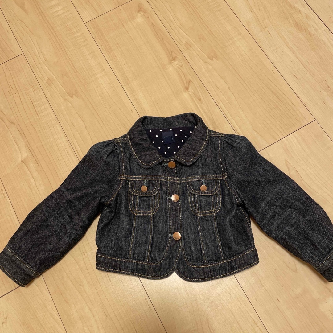 babyGAP(ベビーギャップ)の【美品】babygap Gジャン90、18-24m キッズ/ベビー/マタニティのキッズ服女の子用(90cm~)(ジャケット/上着)の商品写真