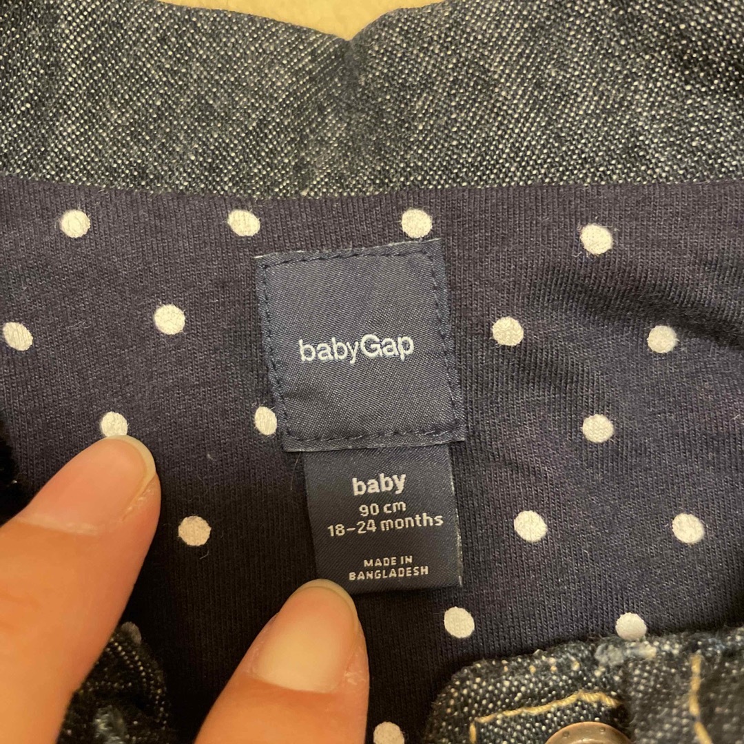 babyGAP(ベビーギャップ)の【美品】babygap Gジャン90、18-24m キッズ/ベビー/マタニティのキッズ服女の子用(90cm~)(ジャケット/上着)の商品写真