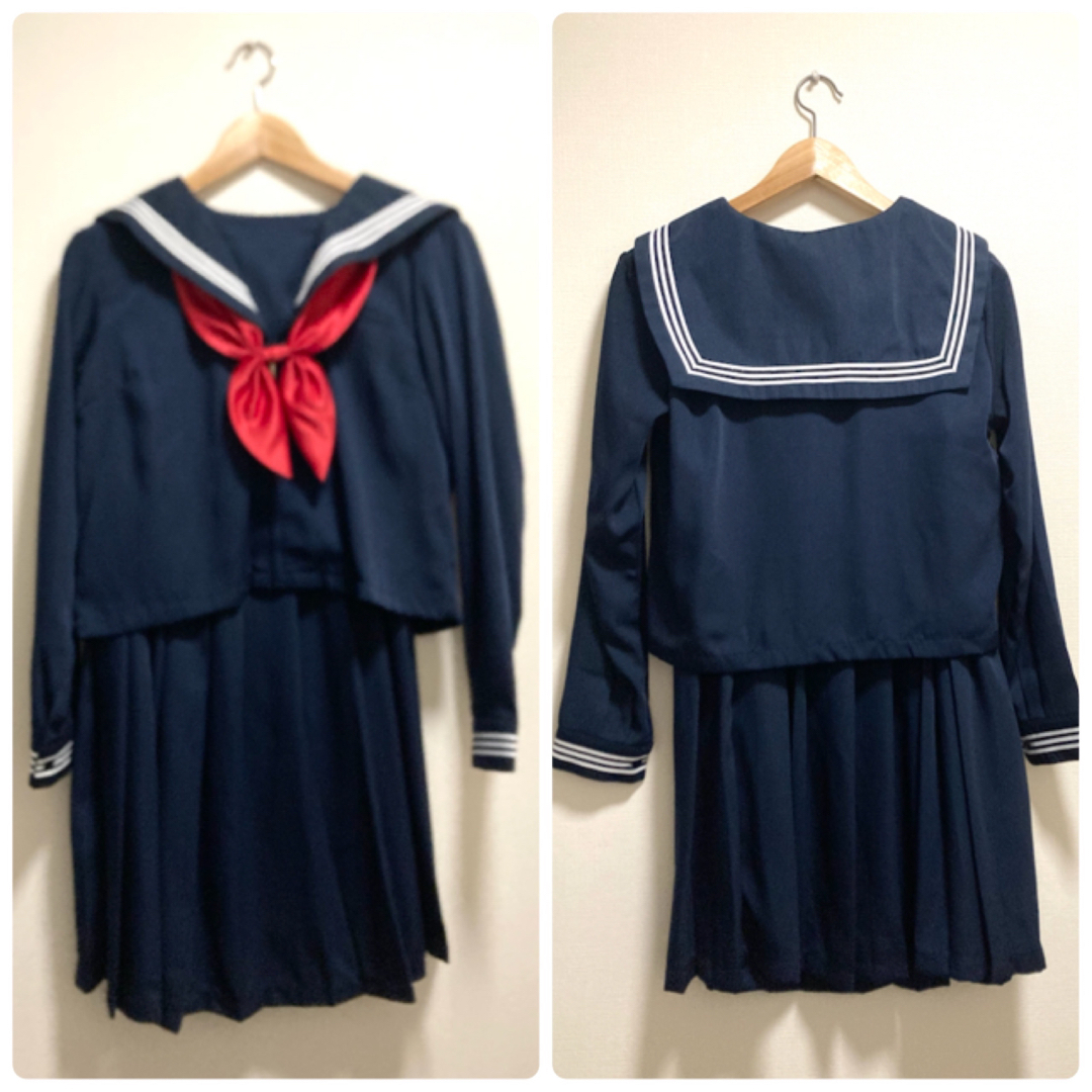 【限定値下げ中】セーラー服仮装7点セット【丈長め】 エンタメ/ホビーのコスプレ(衣装一式)の商品写真