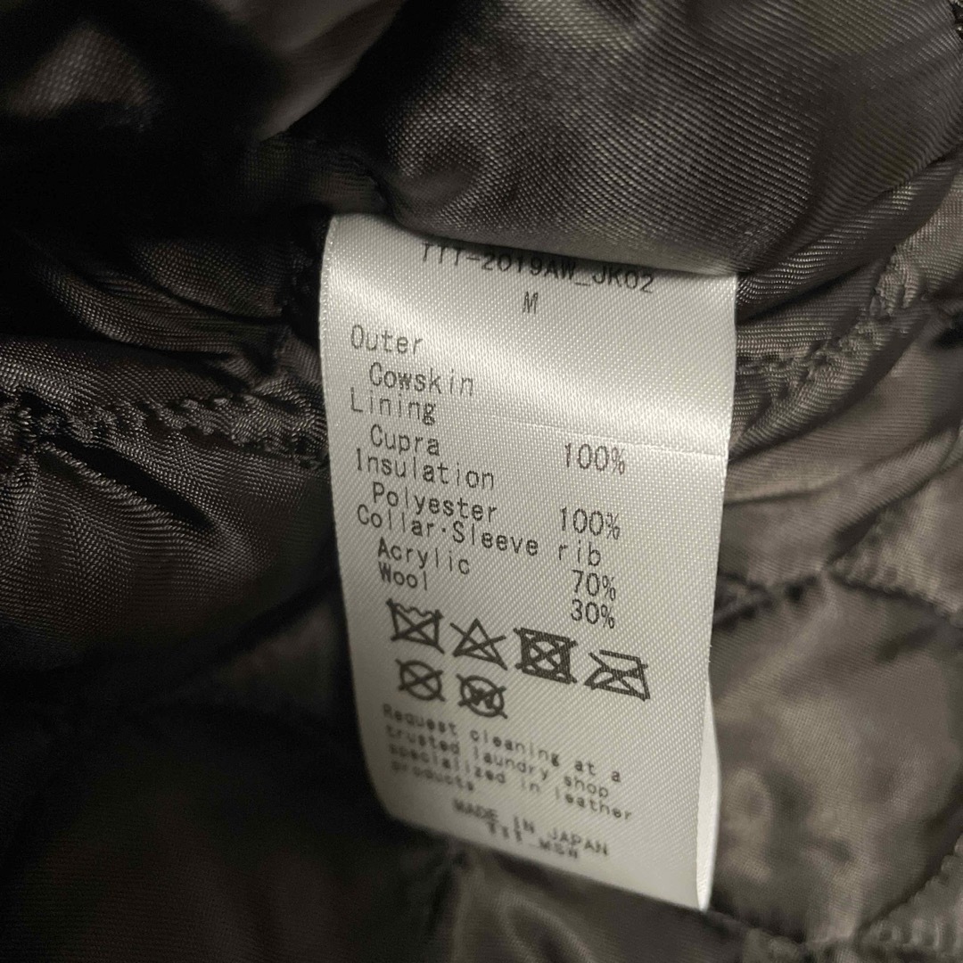 ttt_msw 19aw レザージャケット メンズのジャケット/アウター(ブルゾン)の商品写真