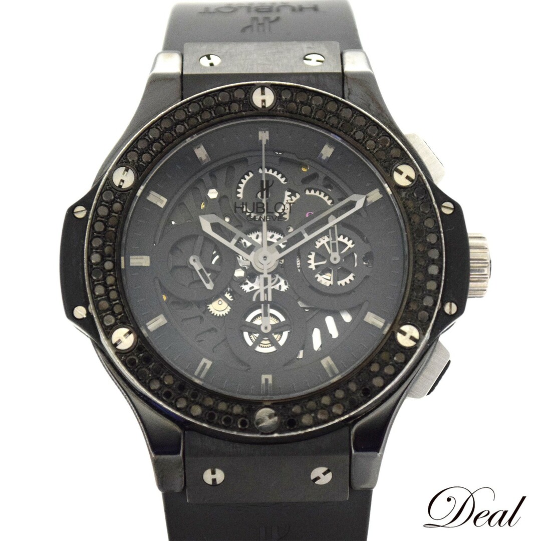 HUBLOT ウブロ  ビッグバン アエロバン オールブラック クロノ  310.CV.1110.RX.1100  ブラックダイヤモンド  メンズ 腕時計