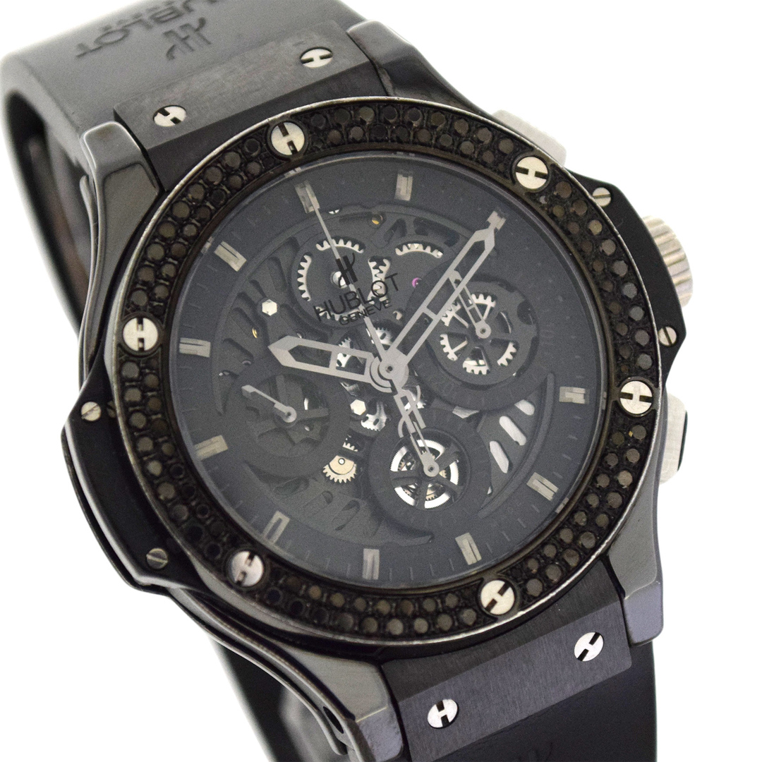 HUBLOT ウブロ  ビッグバン アエロバン オールブラック クロノ  310.CV.1110.RX.1100  ブラックダイヤモンド  メンズ 腕時計